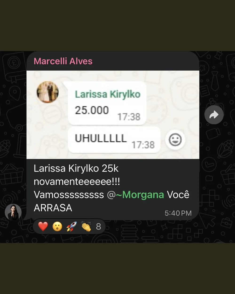 Depoimento de aluna do Código Full Face
