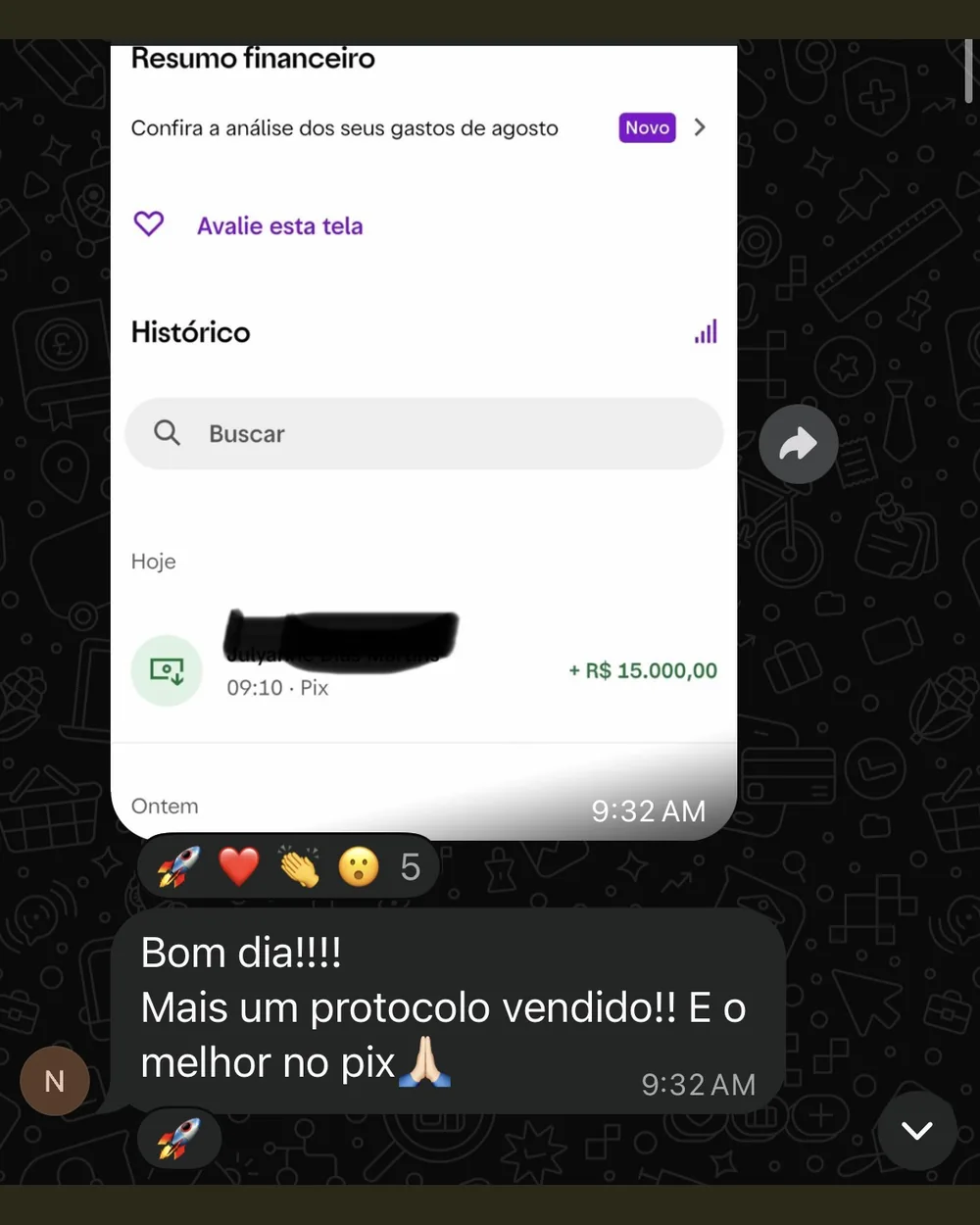 Depoimento de aluna do Código Full Face