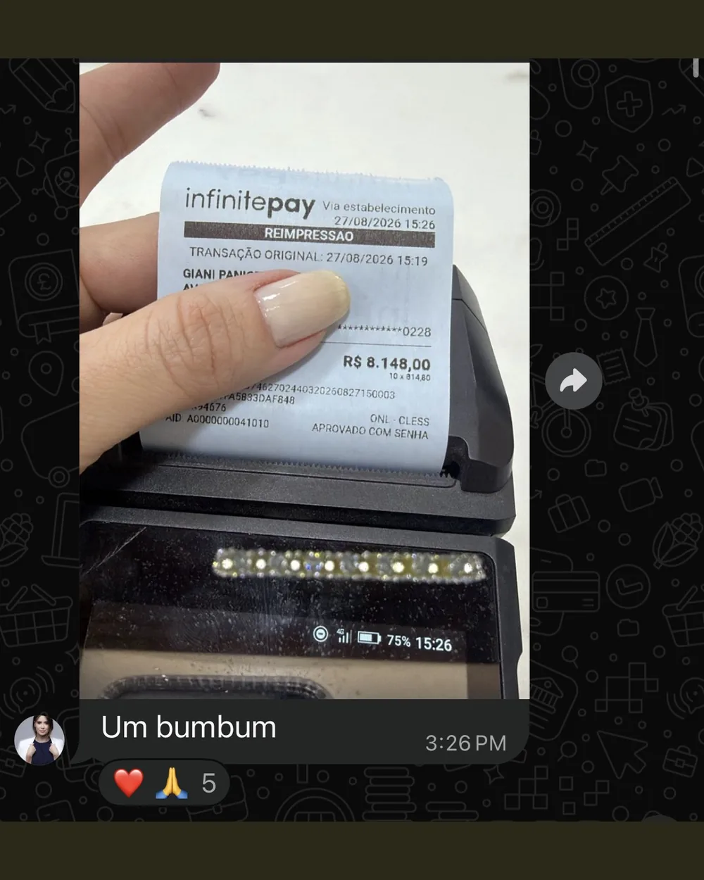 Depoimento de aluna do Código Full Face